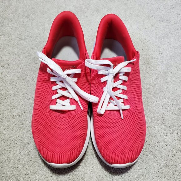 KIZIK Athens Easy Slip-On Sneakers Shoes Breathable Red Women's 12.5W Men's 11W - Picture 2 of 11